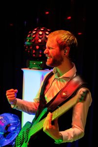 man playing the guitar