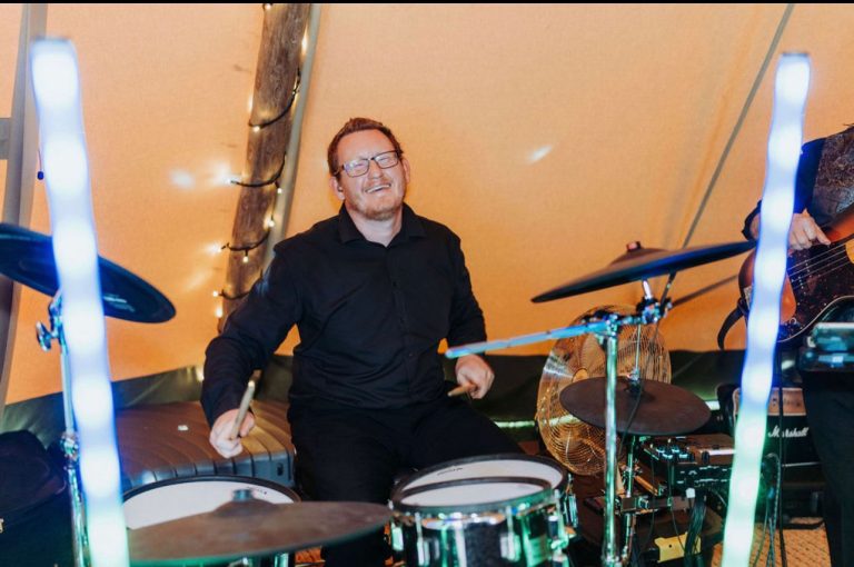 man drumming