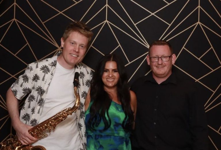 DJ, Saxophone and Singer at Photo Booth